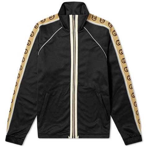 gucci taped track jacket|Gucci track jacket women.